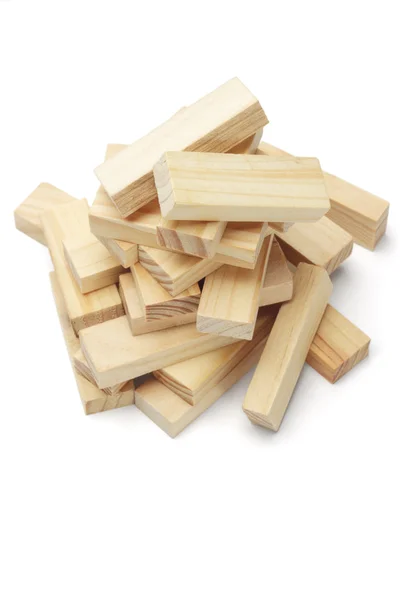 Куча деревянных блоков — стоковое фото