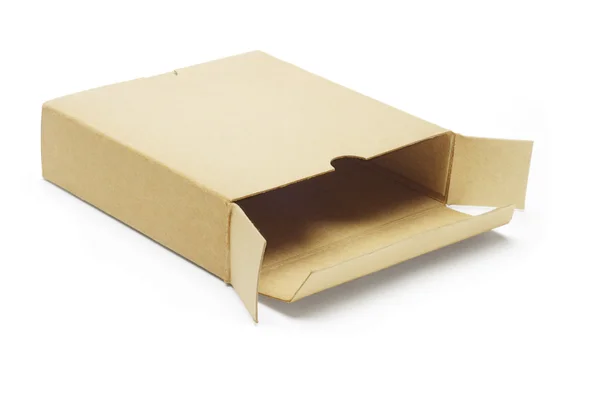 Пустой бумажный ящик — стоковое фото