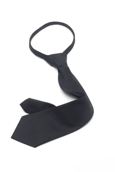 Schwarze Krawatte aus Nylon — Stockfoto