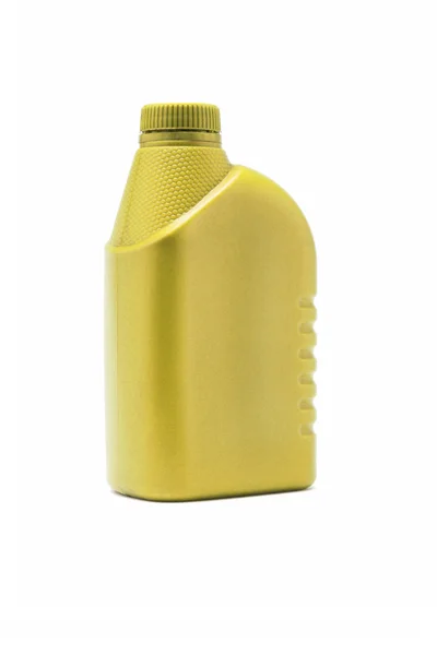 Recipientes brancos de plástico amarelo — Fotografia de Stock
