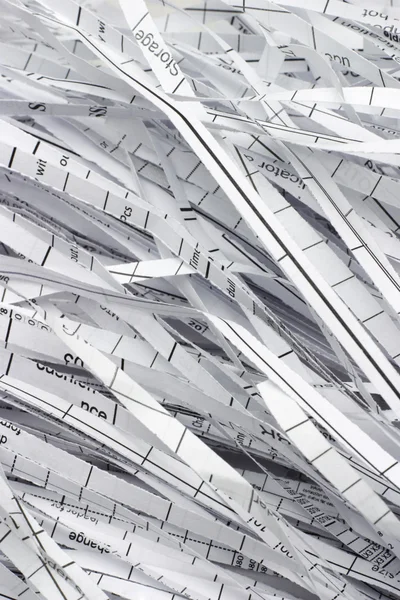 Rendelenmiş atık kağıt şeritler — Stok fotoğraf