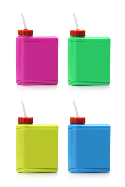 Contenitori per acqua multicolore — Foto Stock