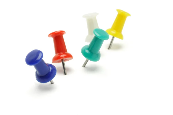 Colorful push pins — Stock Photo, Image