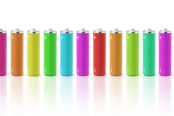 Batteries multicolores — Photo