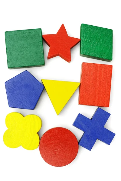 Blocchi geometrici colorati — Foto Stock