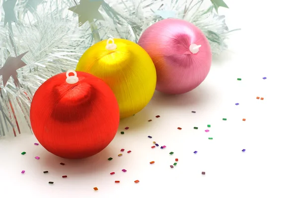 Enfeites de Natal coloridos — Fotografia de Stock