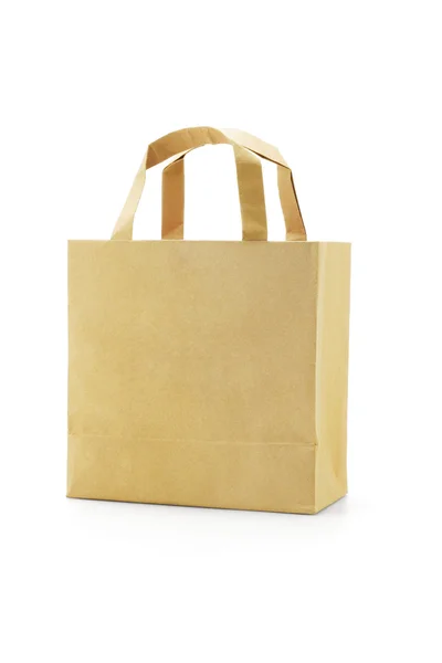 Brown reusable paper bag — Stock Photo, Image