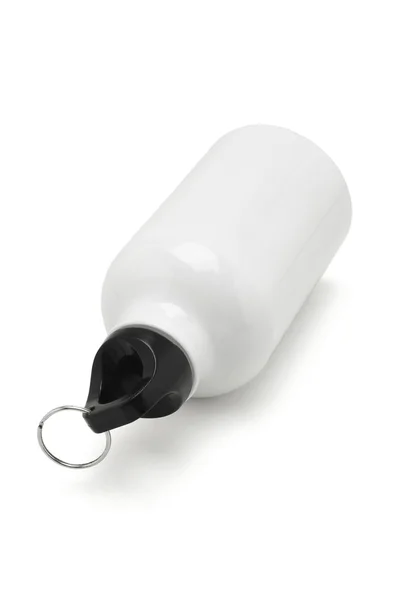 Butelka białego metalu — Zdjęcie stockowe