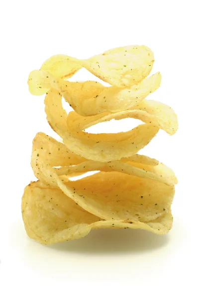 Scharfe Kartoffelchips — Stockfoto