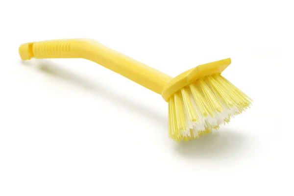 Cepillo plástico amarillo — Foto de Stock