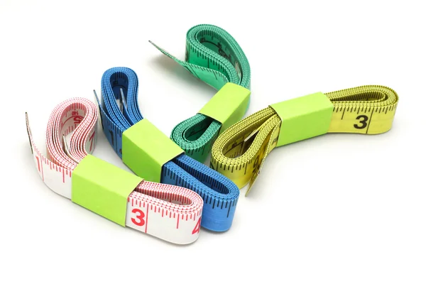 Color measuring tapes — Stock Photo, Image