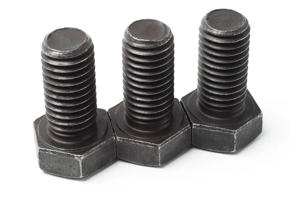 Three large bolts — Stock Photo, Image