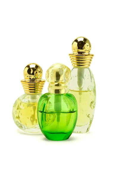 Három üveg parfüm. — Stock Fotó