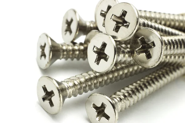 Stainless steel screws — Stock Photo, Image