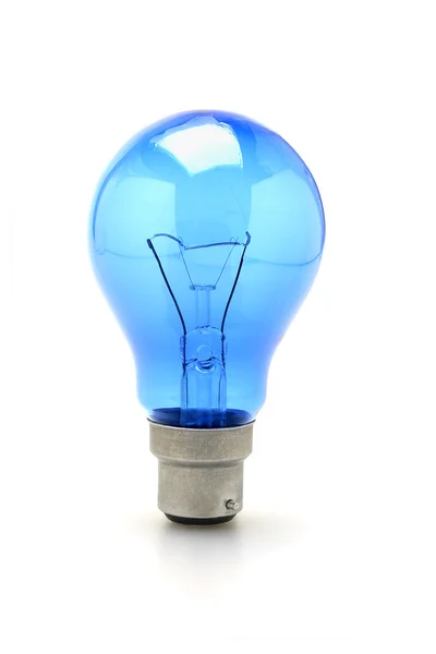 Синя вольфрамова лампа — стокове фото