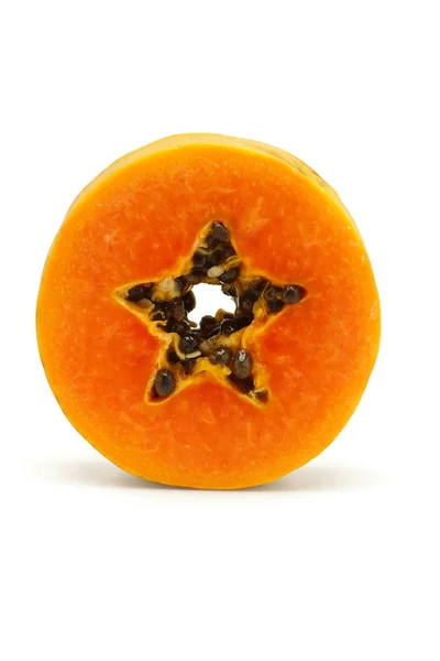 Slice of juicy papaya fruit — Stock Photo, Image