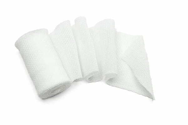 Bandaż biały Opatrunki medyczne — Zdjęcie stockowe