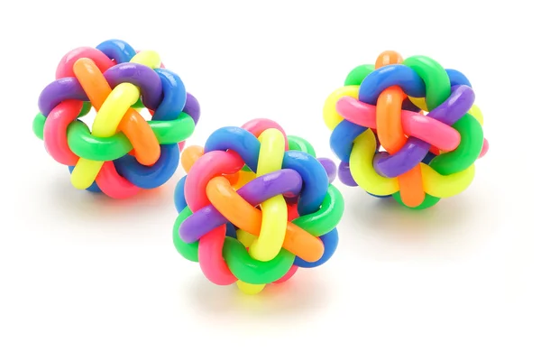 Barevné gumové kroužky kuličky — Stock fotografie