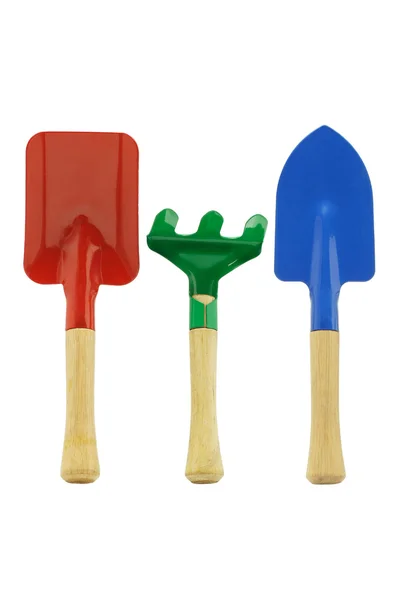 Colorful garden tools — Stock Photo, Image
