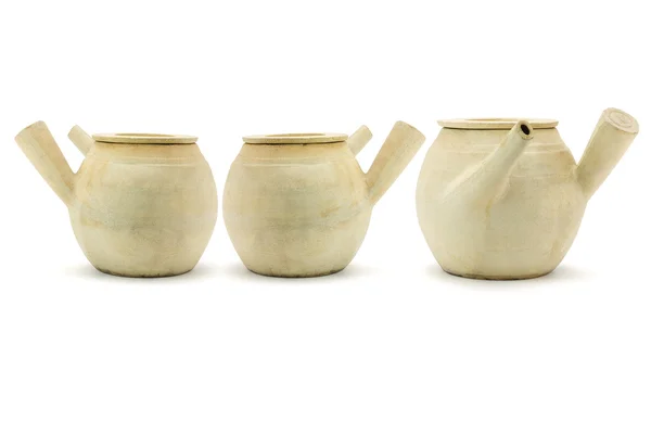 Trois pots d'argile chinois — Photo