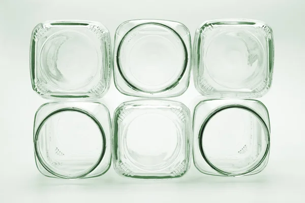 Leere Glasbehälter — Stockfoto