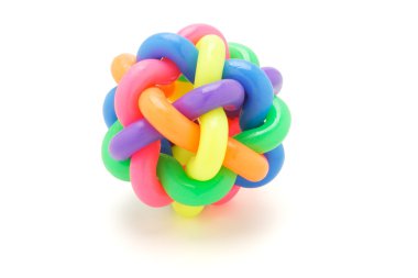 Multicolor rings ball clipart