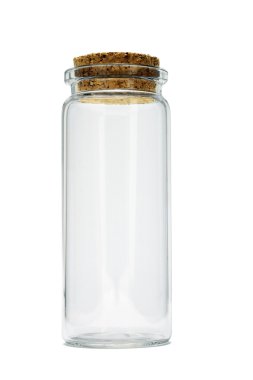 Tall glass empty container clipart