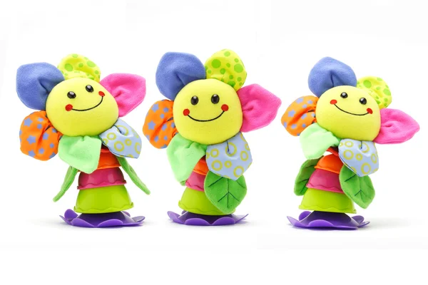 Sonnenblumen Smiley Puppen — Stockfoto