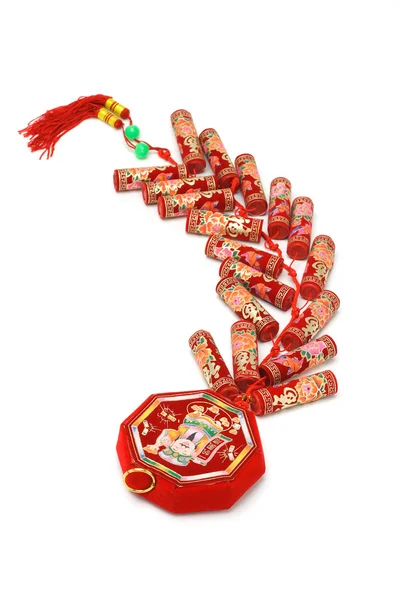 Chino año nuevo fuego crackers — Foto de Stock
