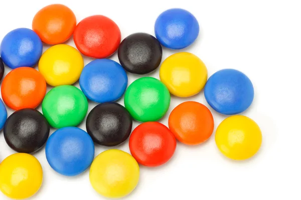 Kolorowy przycisk czekoladowe cukierki — Zdjęcie stockowe