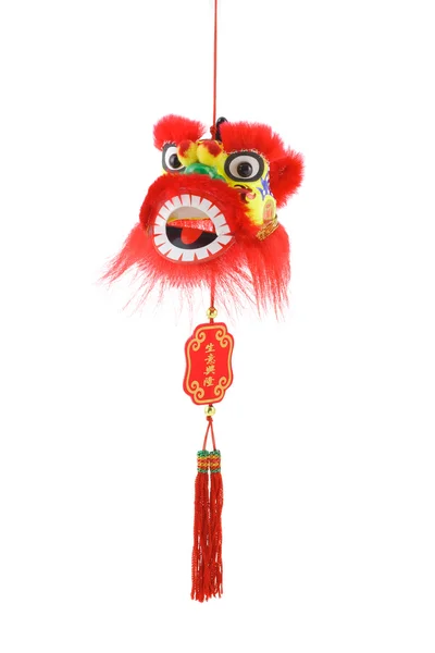 中国の旧正月のライオン頭飾り — ストック写真