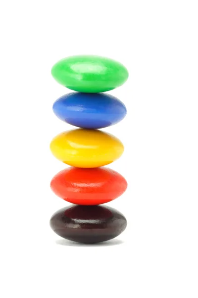 Stack of colorful button candies — Stock Photo, Image