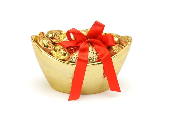 Gold decorative ingots — Stock Photo, Image