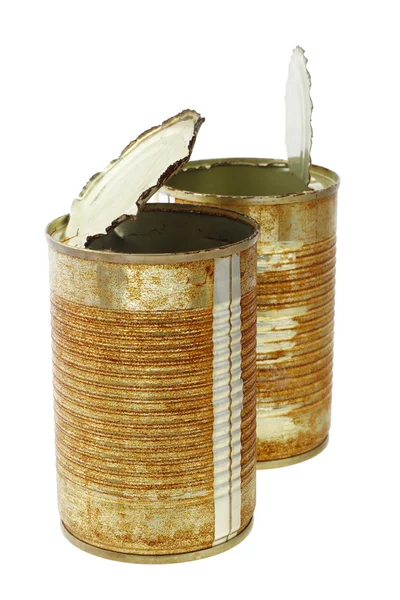 生锈的锡罐 — 图库照片