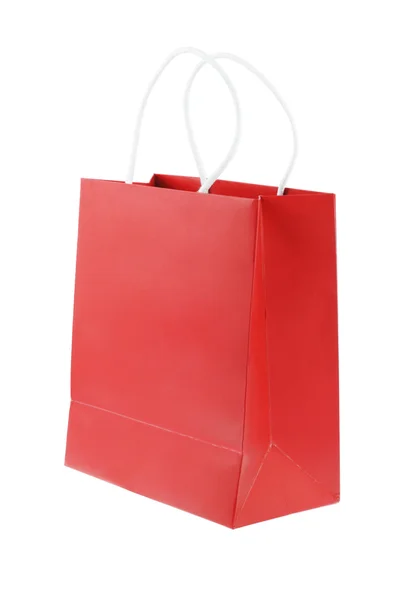Czerwona torba na zakupy — Zdjęcie stockowe