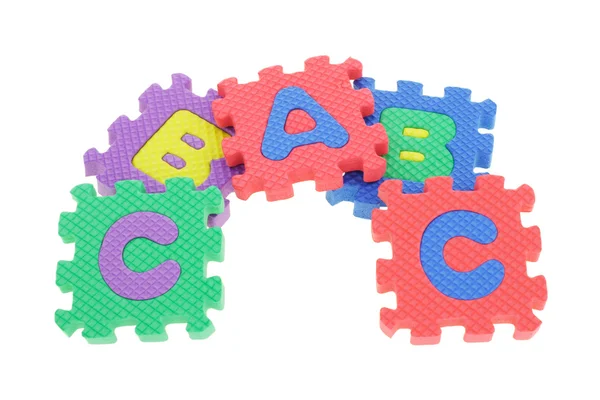 Blocchi puzzle colorati — Foto Stock