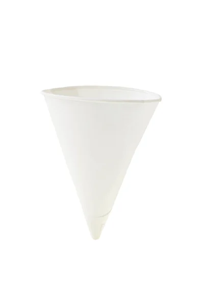 Coupe en papier en forme de cône — Photo
