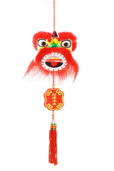 Čínské Lví hlava ornament — Stock fotografie