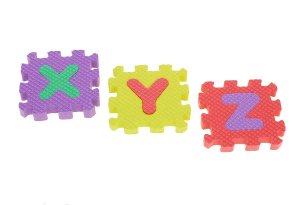 X Y Z — Zdjęcie stockowe