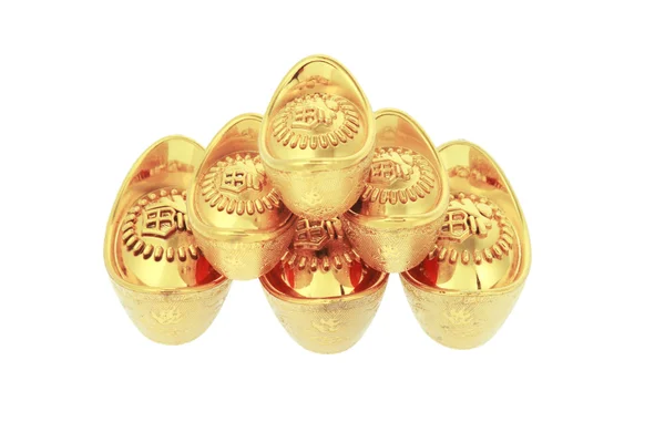 Lingotes de ouro ano novo chinês — Fotografia de Stock