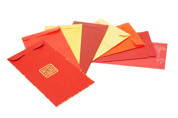 Eight Chinese new year red packets — Stock Photo, Image