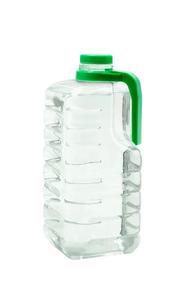 Minerální voda v nádobě z plastu — Stock fotografie