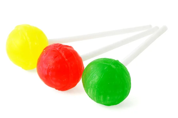 Three colorful lollipops — Stock Photo, Image
