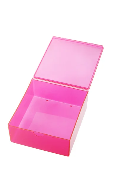 Open plastic box — Stock Photo, Image