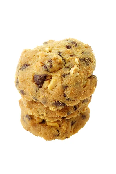 Mandlová čokoláda čip cookies — Stock fotografie