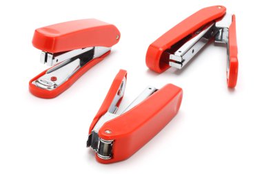 Three staplers clipart