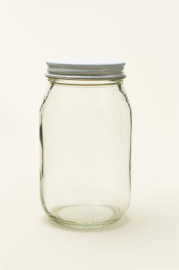 Empty glass jar clipart