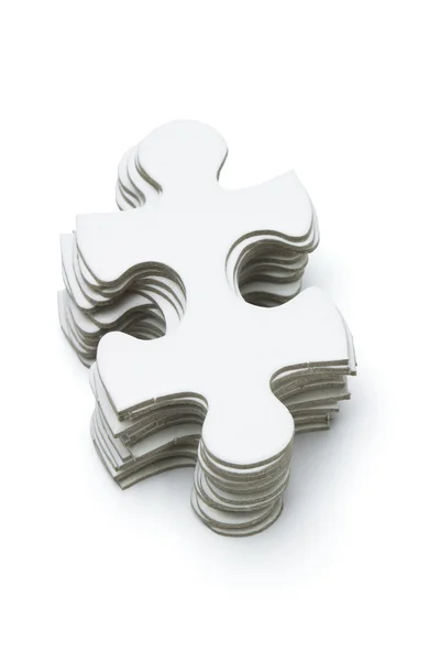 White jigsaw puzzles — Stock Photo, Image