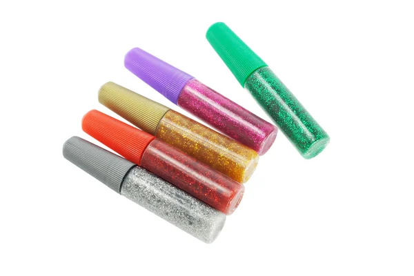 Kleurrijke glitter lijm — Stockfoto
