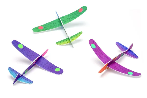 Aviones de juguete de espuma de poliestireno —  Fotos de Stock